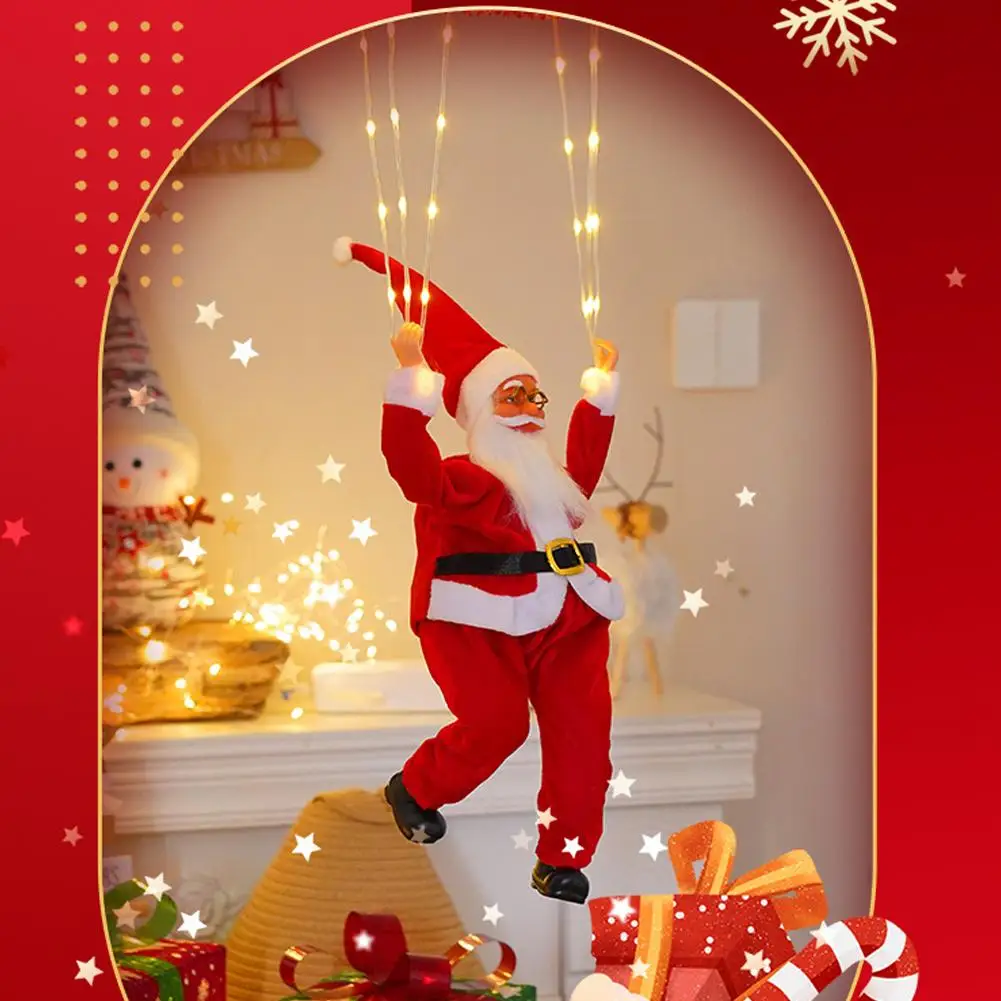 أضواء المظلة سانتا كلوز Led أضواء جو عيد الميلاد أضواء الشمسية في الهواء الطلق عطلة أضواء DIY #6