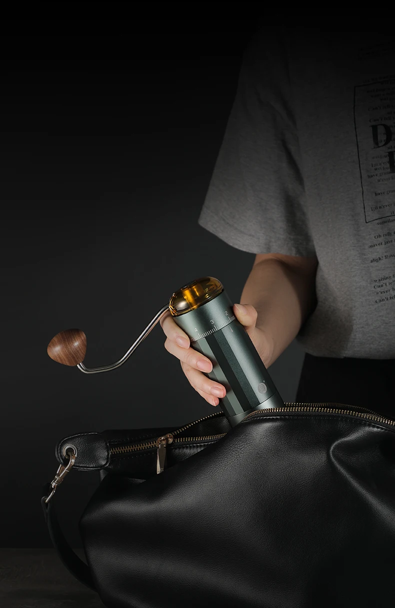 Molinillo de café Manual chapado en titanio y acero inoxidable ForZ5