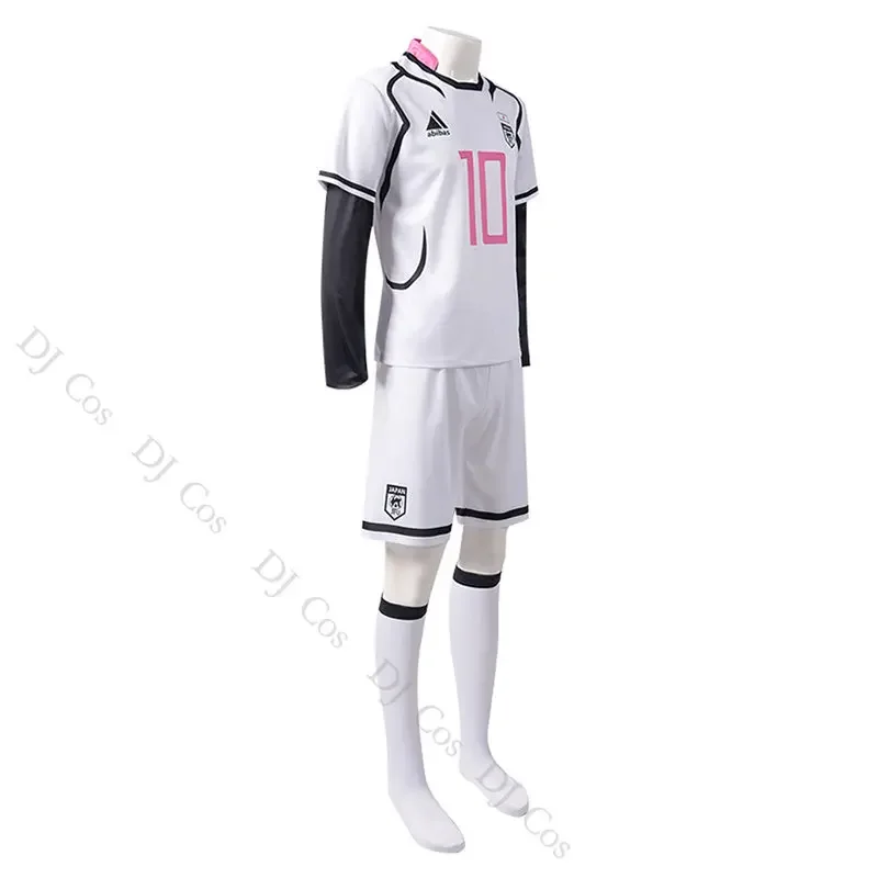 Blue Lock Sae Itoshi Cosplay Costume Anime Wig Team Royale Youth No.10 Football Jersey Uniform Japan U-20 Men Boy Role Play