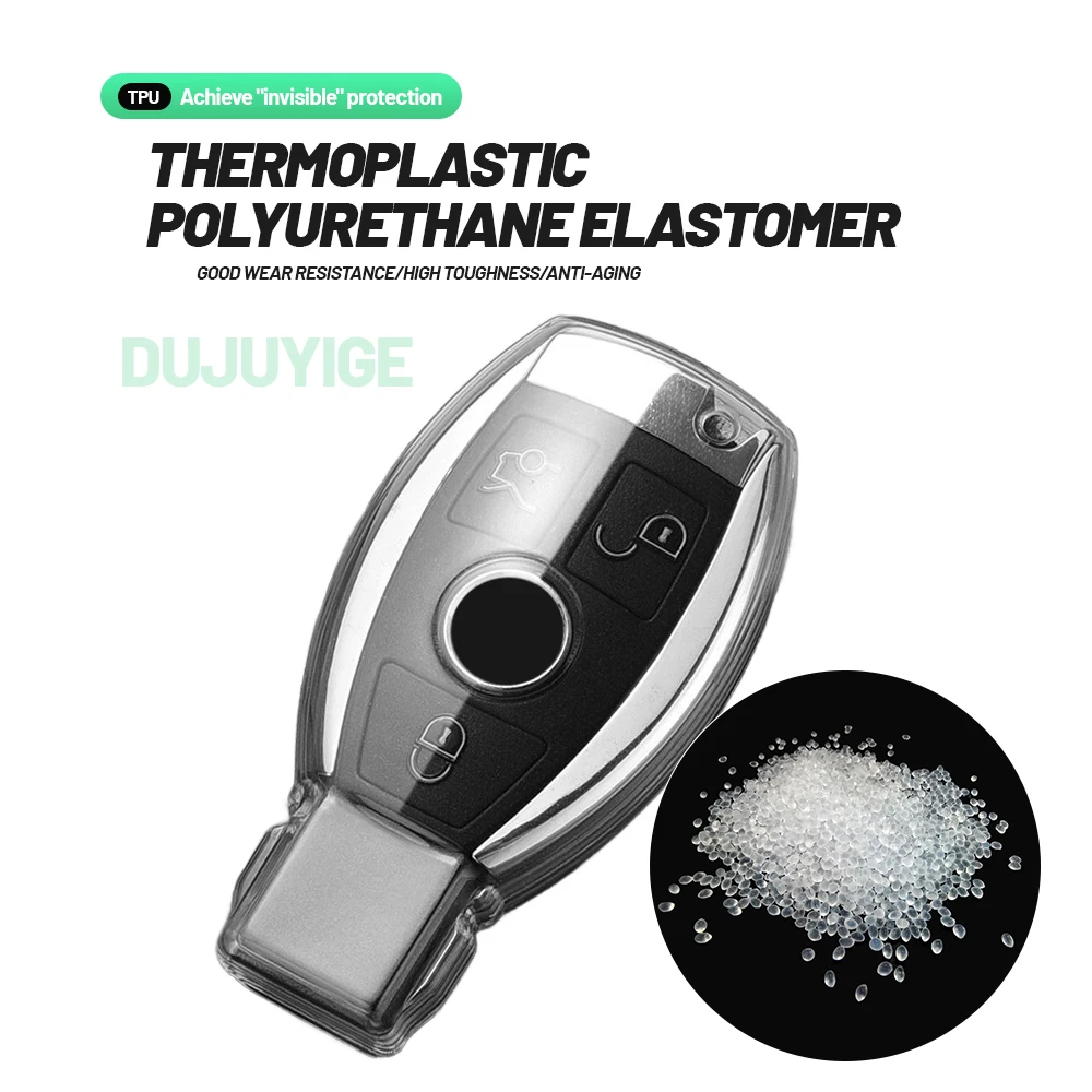 Clear TPU Car Key Case For Mercedes-Benz Sprinter NCV3 W906 2006-2018 Key Fob Cover Protector Shell Auto Accessories 2007 2008