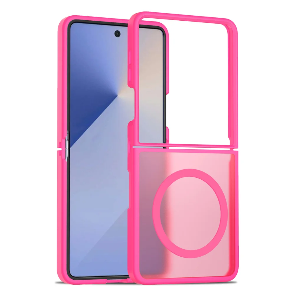 New Case For Samsung Galaxy Z Flip 7 Phone Case luxury Support in wireless charging Flip Cover For Samsung Z Flip 6 Phone Cover - náhled 2