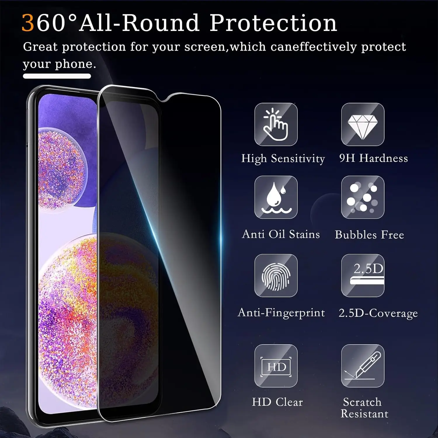 Voor Cubot X70 Privacy Membraan Anti Spy Screen Protector Privacy Glasfolie