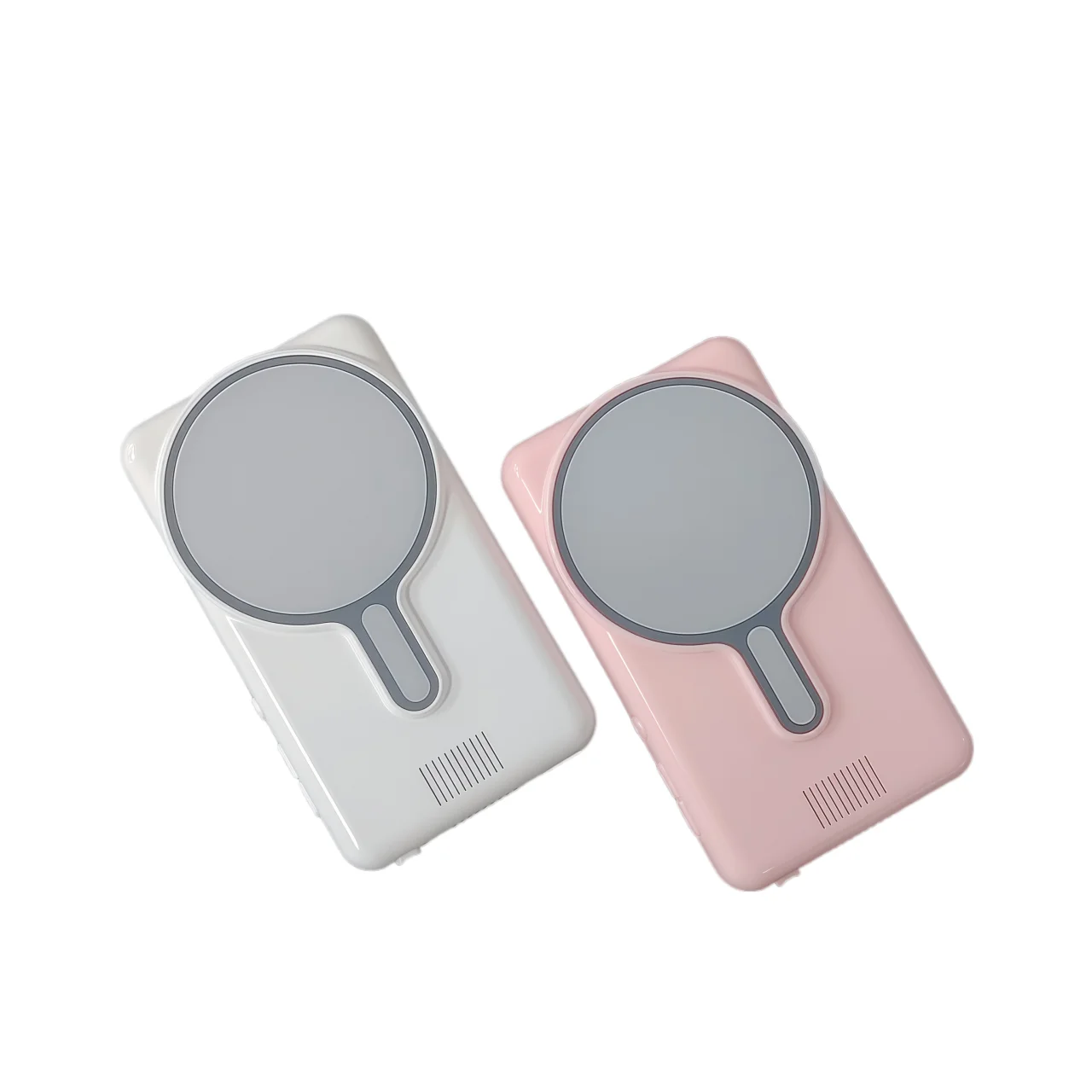 Pantalla rosa de 4,02 pulgadas Teléfono inalámbrico magnético inteligente Vlog Selfie Monitor Pantalla disponible iPhone y Android