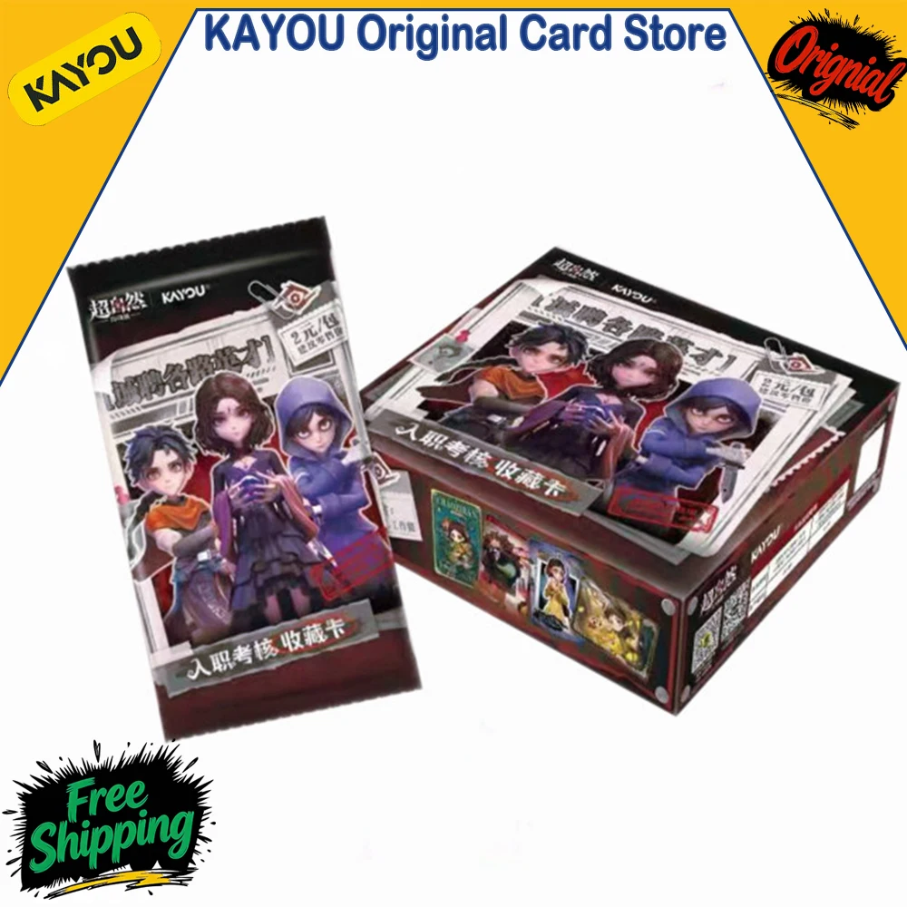 Tarjetas Coleccionables KAYOU Supernatural Action Team, Paquete Divertido de Sombras, Vol. 1, Evaluación de Ingreso, Mercancía Oficial de Anime, Regalos