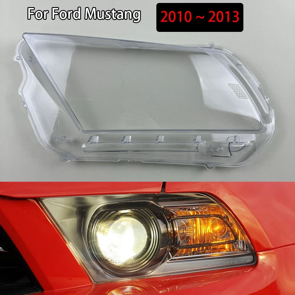 

Headlight Transparent Cover Lampshade Head Lamp Headlamp Shell Lens Plexiglass For Ford Mustang 2010 2011 2012 2013