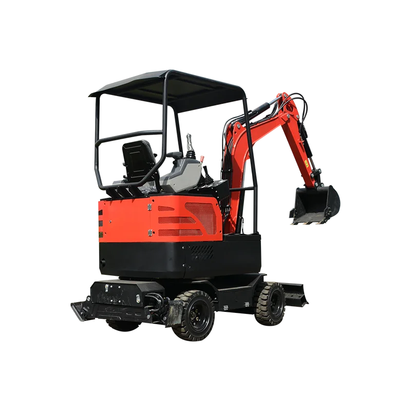 CE Approved Excavator 2 ton Wheeled Small Excavator 2000kg Mini Digger Earth Moving Wheeled Digger Minibagger