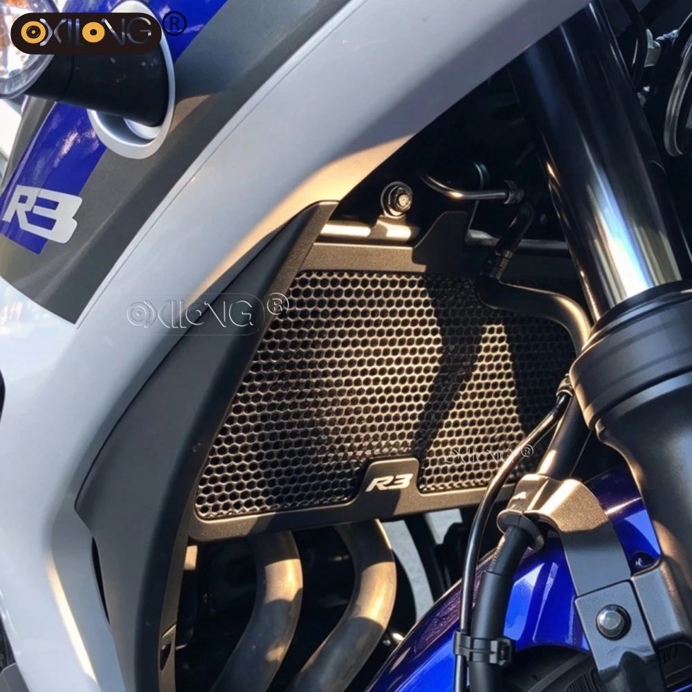 YZF R3 Radiator Guard Protector Grille Cover For Yamaha YZF-R3 YZFR3 2015 - 2026 2025 2024 2023 2022 2021 Motorcycle Accessories