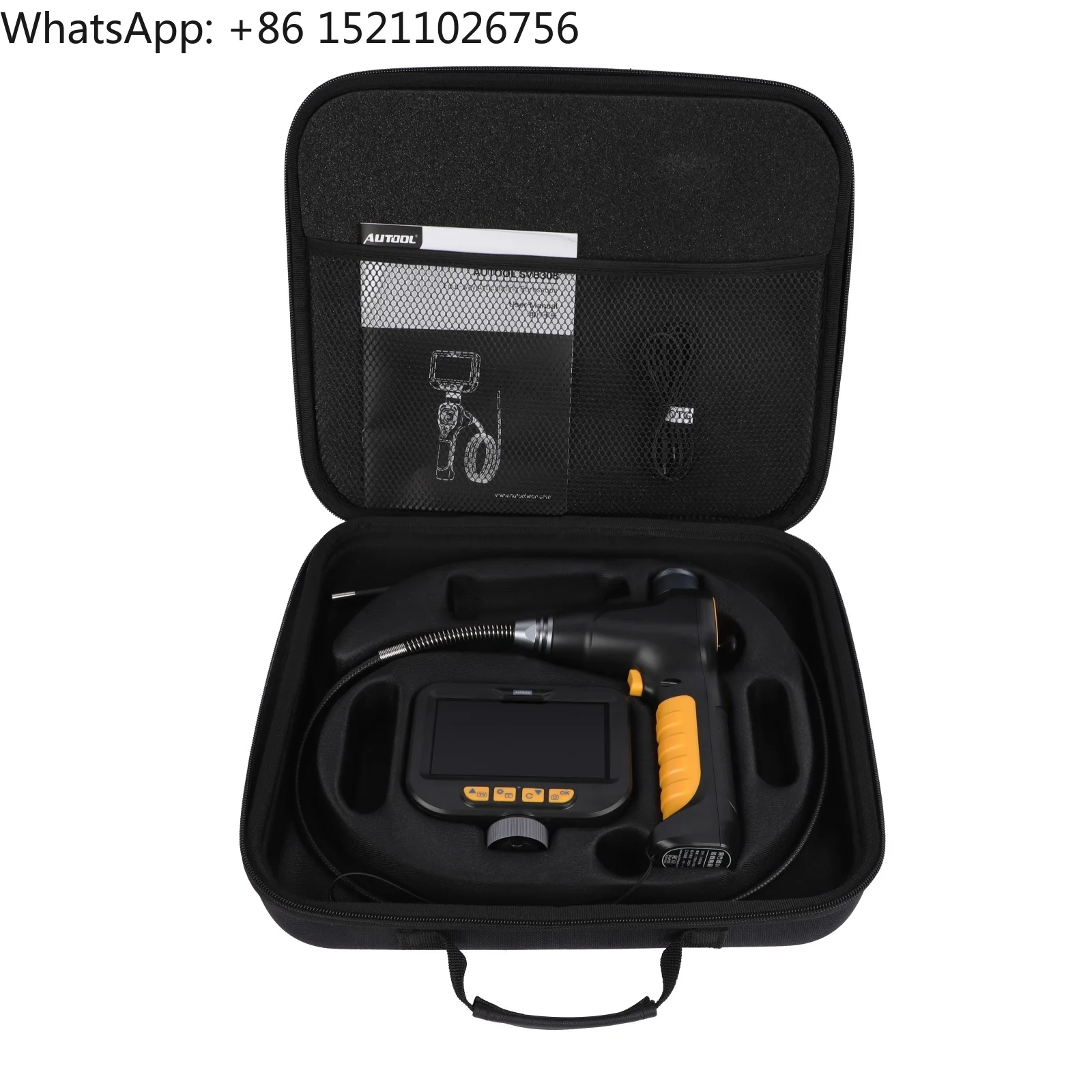 AUTOOL SVB308 Single Lens Digital Borescope 1m 6MM Industrial Endoscope 4.3inch HD LCD Video Inspection Camera