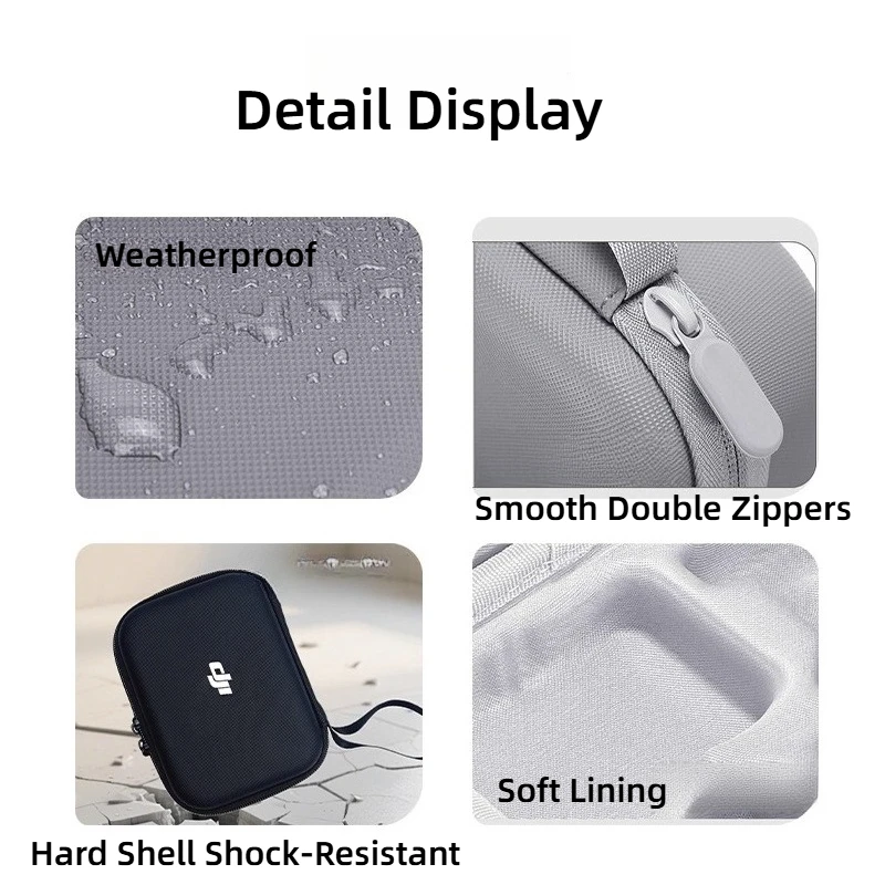 Camera Storage Bag for Osmo Nano Customized PU Portable Waterproof Camera Storage Bag Travel Accessories Protective Bag Gift