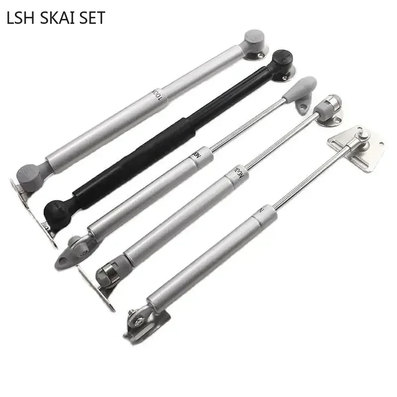 1Pc Hydraulic Support Rod Cabinet Door Pneumatic Upturning Brace Damping Silent Hydraulic Rod Furniture Telescopic Door Closer