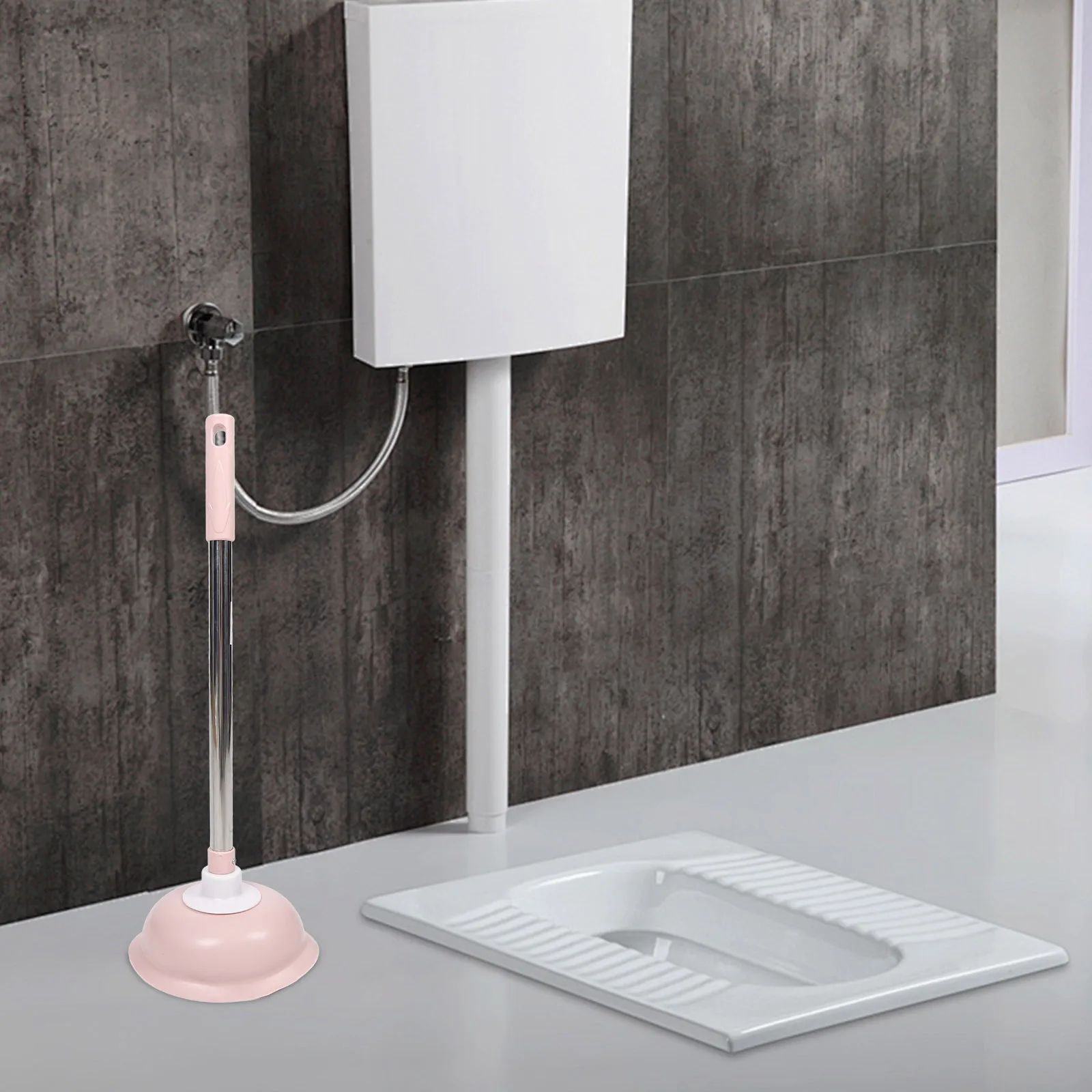 

Rubber Plunger For Toilet Heavy Duty Bathroom Plunger Tool Long Handle Drain Unclogger Best Clog Remover Home Hotel Office