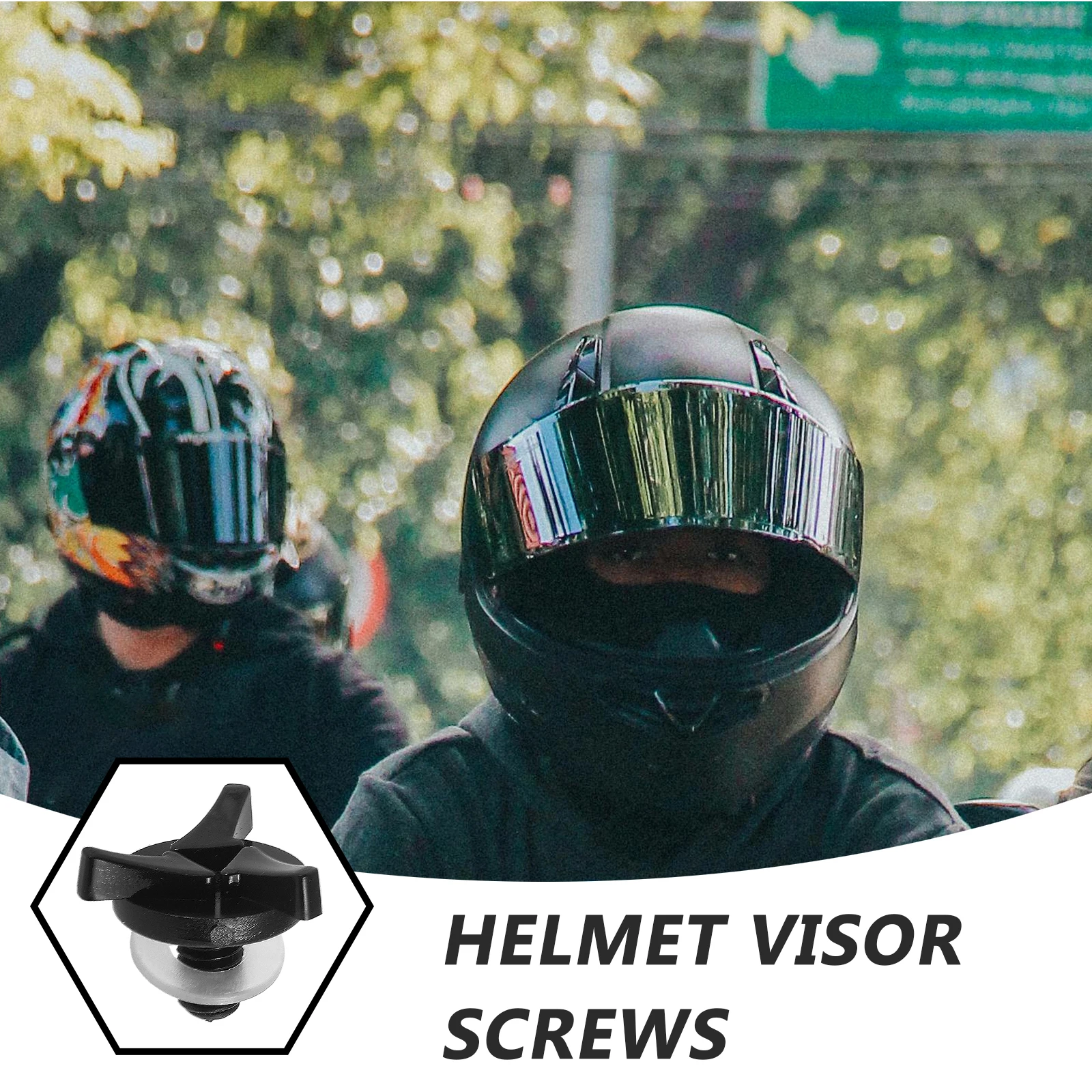 

1 set Screws Kit Black Universal Motorcycle Visor Repair Replacement Parts AccessoriesHelmet Visor Screw Dirt Bike Safety