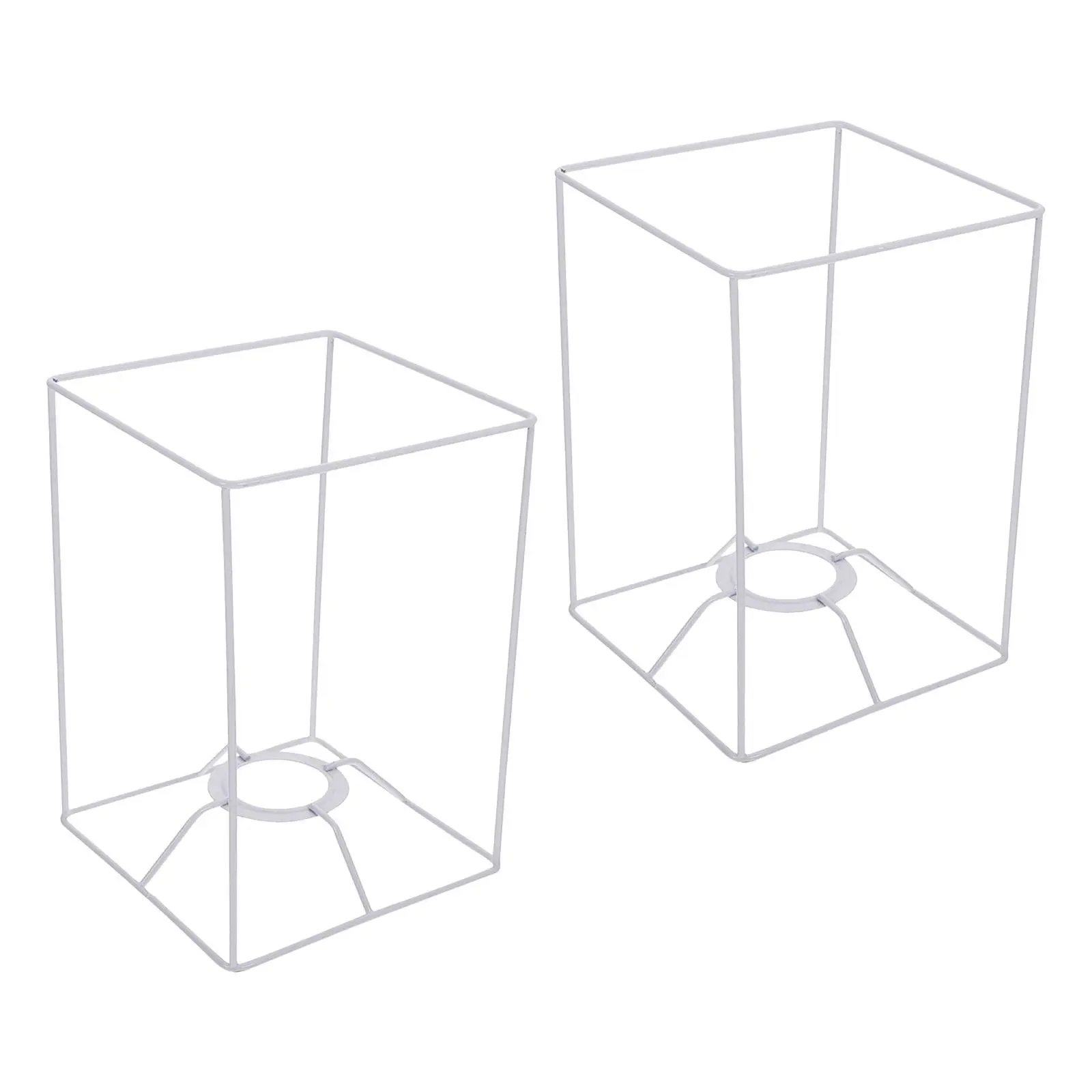 2Pcs Lampshade Frame Iron Wire DIY Lampshade Holder Ceiling Pendant Hanging Lamp Shade Frame Table Lamp Shade Ring