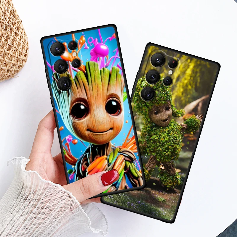 Guardians Of The Galaxy Marvel For Samsung Galaxy S24 S23 S22 S21 S20 FE S10 S10E Plus Ultra Pro Lite 5G Black Back Phone Case