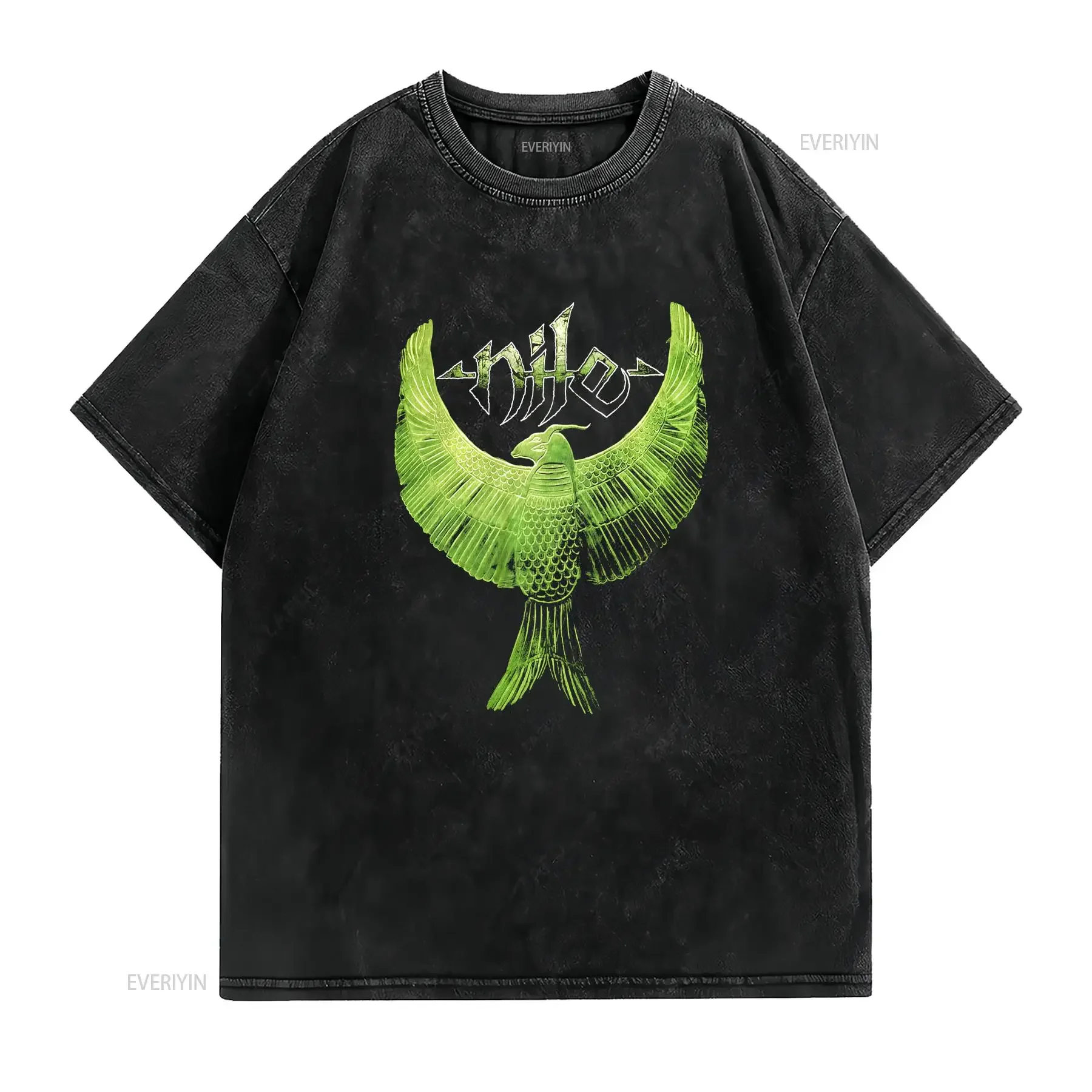 Vintage Nile Band For Fans Men S 235XL T Shirt 7D621 vintage Washed Stretched streetwear Comfortable Breathable Slightly