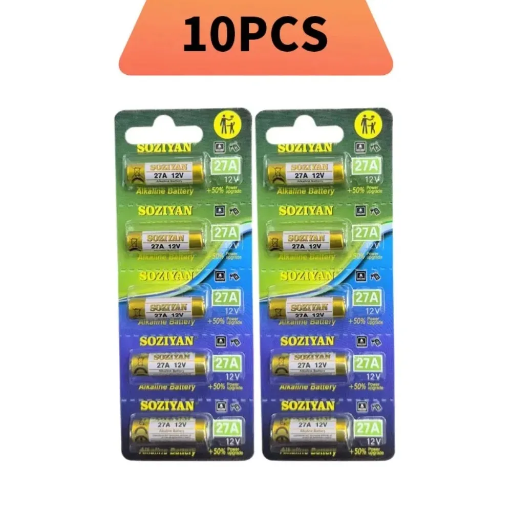 27A 12V Alkaline Battery LR27 L828 12 Volt Dry Cell A27S GP27A Disposable Batteries for Ceiling Fan Remote Controls Car Key Fob