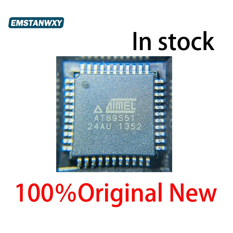 (5piece)100% New AT89S51-24AU AT89S52-24AU AT89S51 24AU AT89S52 24AU QFP-44 Chipset