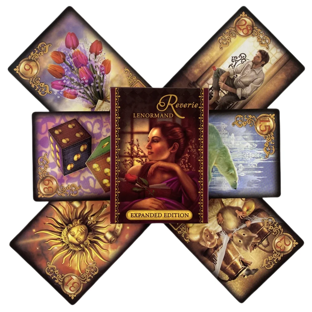 The Reverie Lenormand карты с изображением оракла A 47 Таро, издание гадания на английском языке, колода для игр