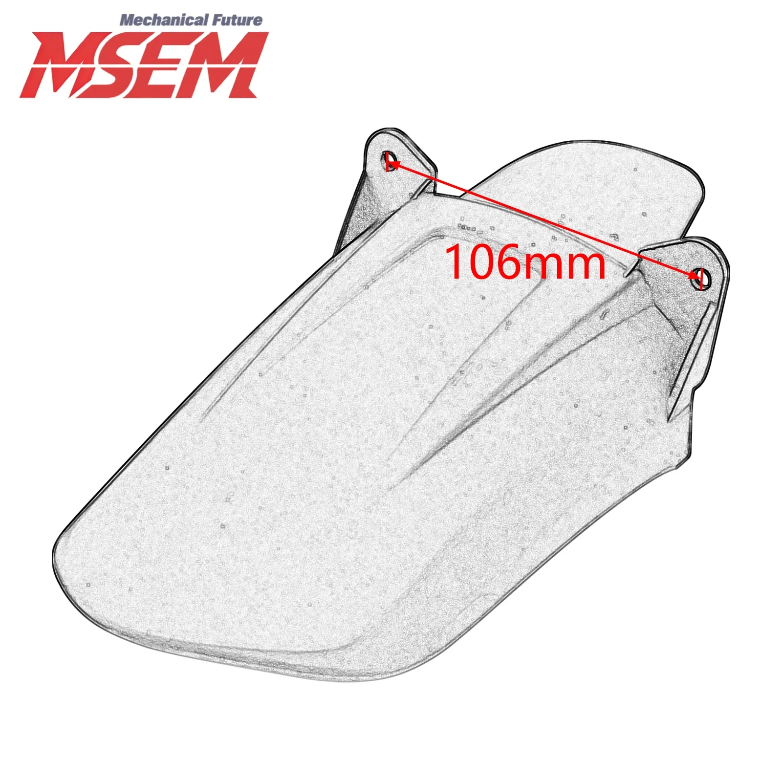 Motorcycle Lightweight Rear Wheel Fender Mudguards For 79 Bike  country Bike Compartment Protection Cover Motocross Refit Parts