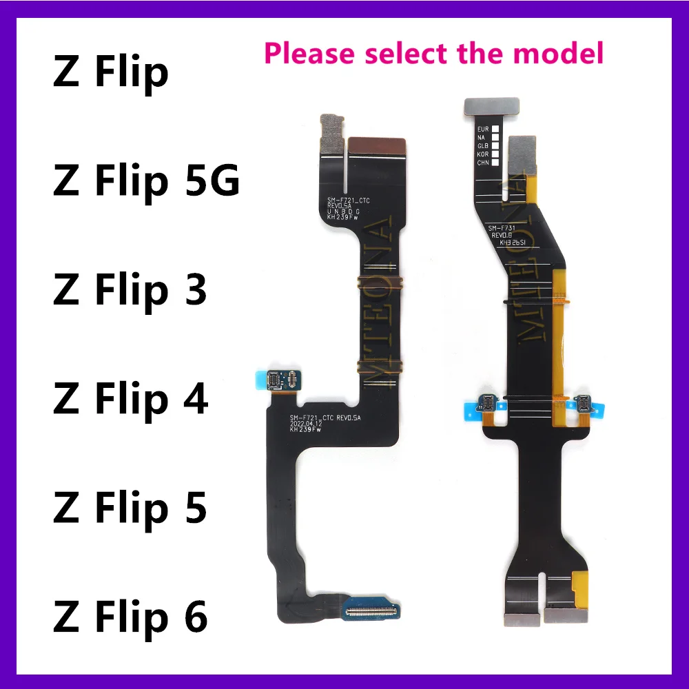 Разъем материнской платы Гибкий кабель Разъем ЖК-дисплея Гибкий кабель Детали для Samsung Z Flip 6 3 4 5 2 F711 F721 F731 F741 F700 F707 Разъем материнской платы Гибкий кабель Разъем ЖК-дисплея Гибкий кабель Детали для Samsung Z Flip 6 3 4 5 2 F711 F721 F731 F741 F700 F707