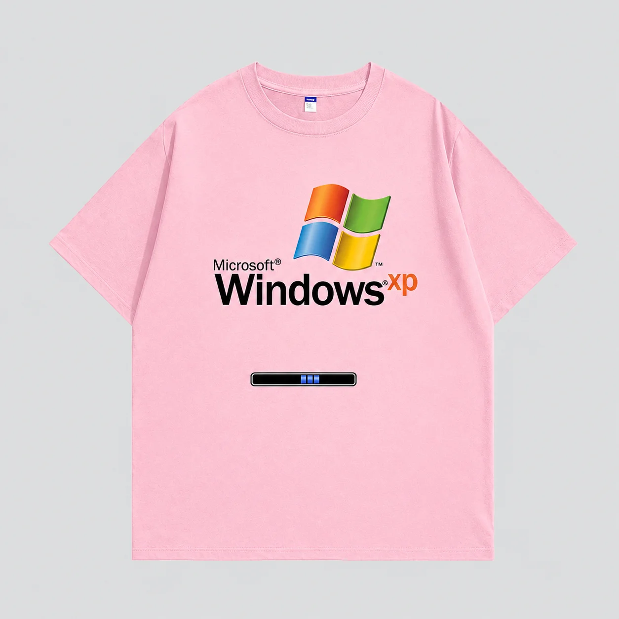 Y2K Millennium Men's T-Shirt Tech Nostalgia Aesthetic Windows XP Classic System Retro Print Breathable Cotton Crew T‑Shirt