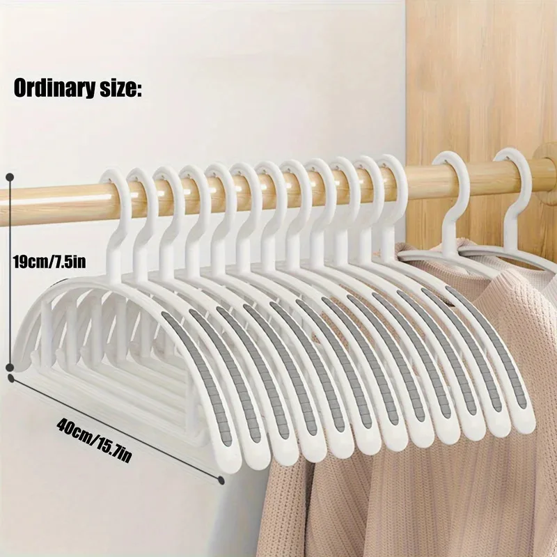 Household Non-slip Hanger, Thick  Wide Shoulder Plastic Drying Rack, Used To Hang Clothes