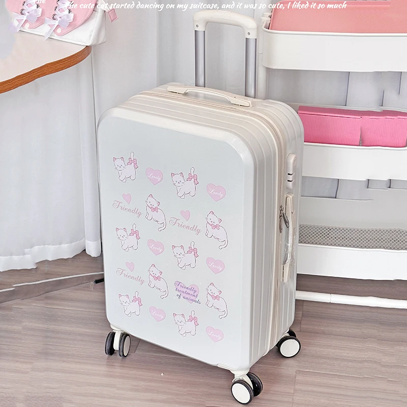 Pink Kitty  Suitcase Trolley box 20/26 \