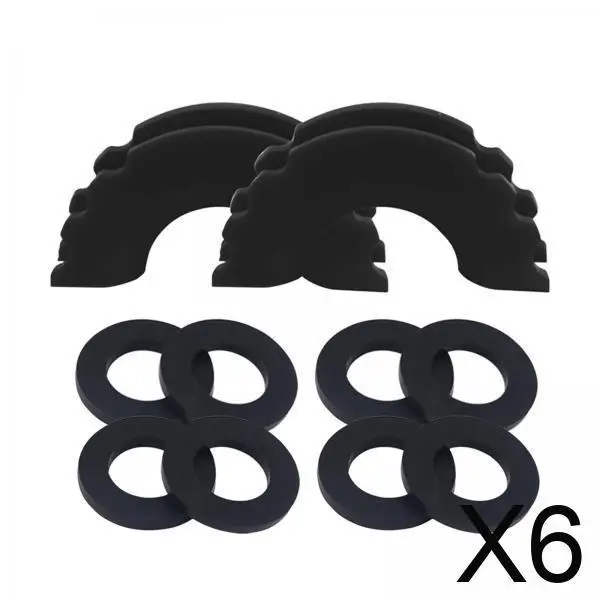 

6xD Ring Shackle Isolator Easy Installation 3/4 inch for Cars Spare Parts Black
