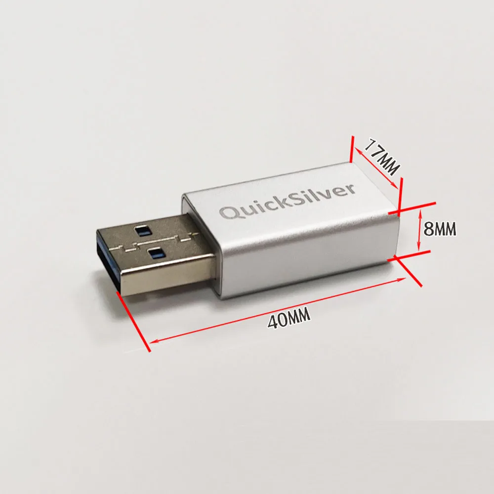 Imagem -02 - Quicksilver-filtro de Energia Usb para Amplificador Dac Decodificador Redução de Ruído Isolamento Anti-interferência Desempenho Booster Usb