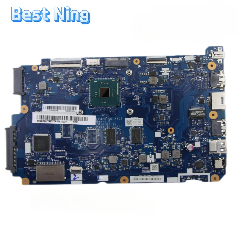 

For Lenovo IdeaPad 110-14IBR Laptop Motherboard NM-A805 Mainboard with CPU N3160 Tested Ok