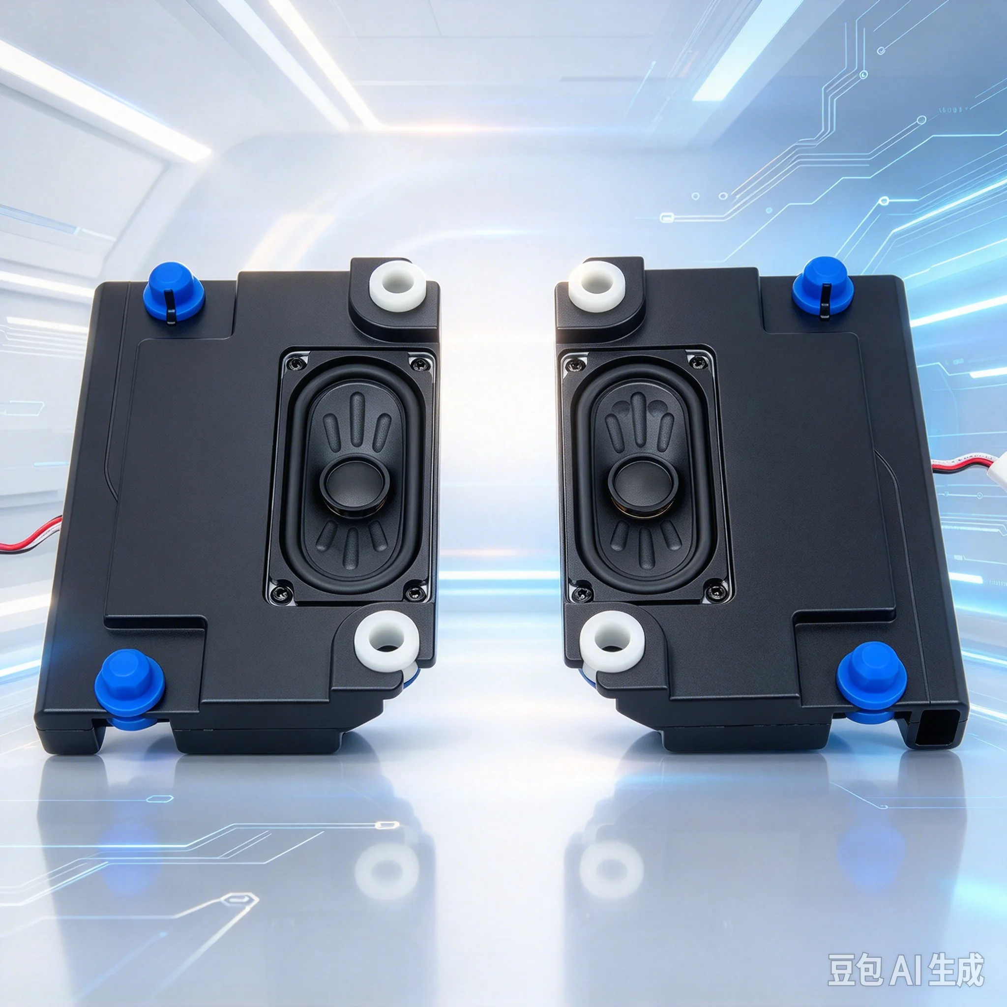 Compact Passive Full Range Speaker for Desktop DIY, Oval Surround Driver