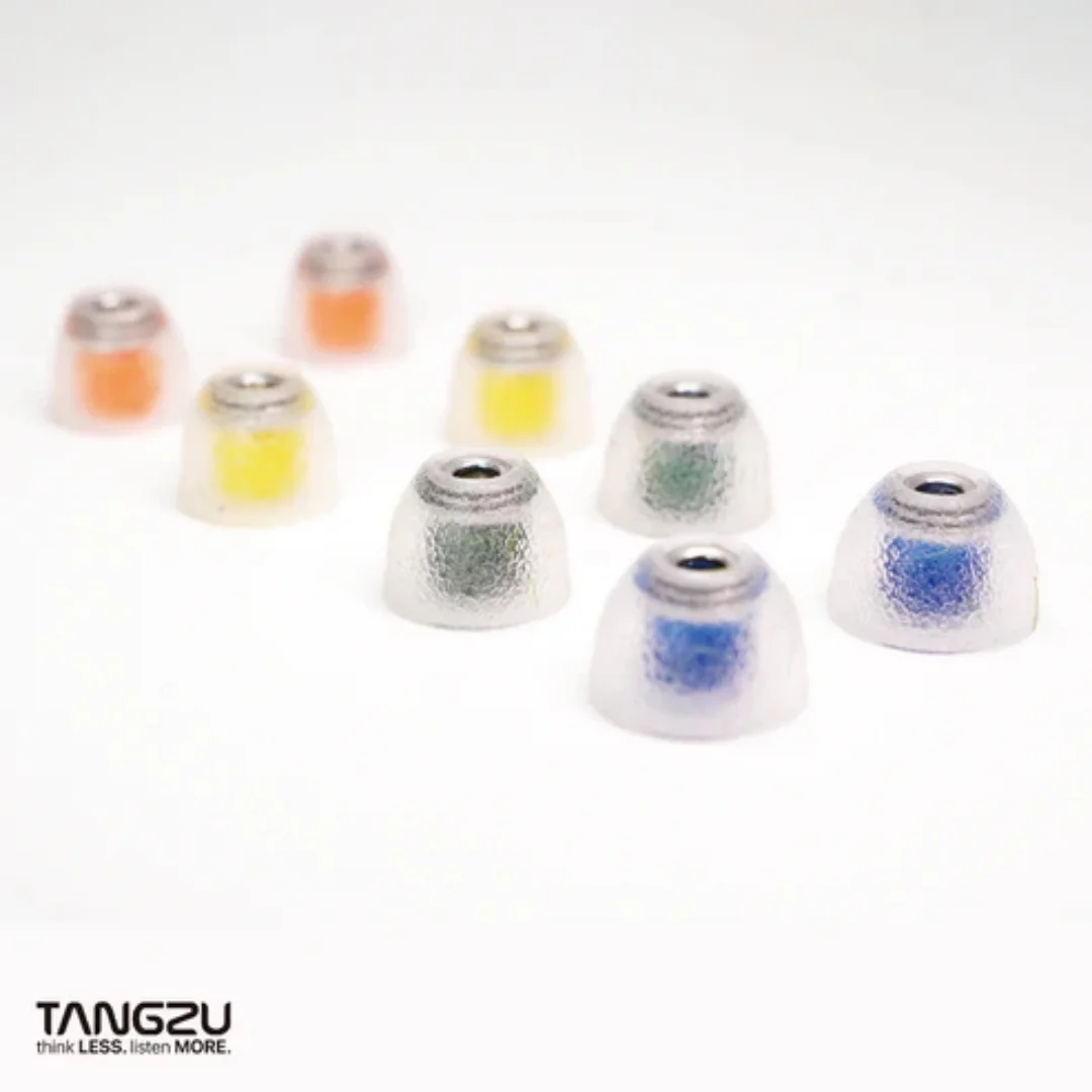 TANGZU TANG SANCAI NOBLE Stainless Steel Edition Liquid Silicone Hybrid Eartips with Optimized Variable Bore 4pairs