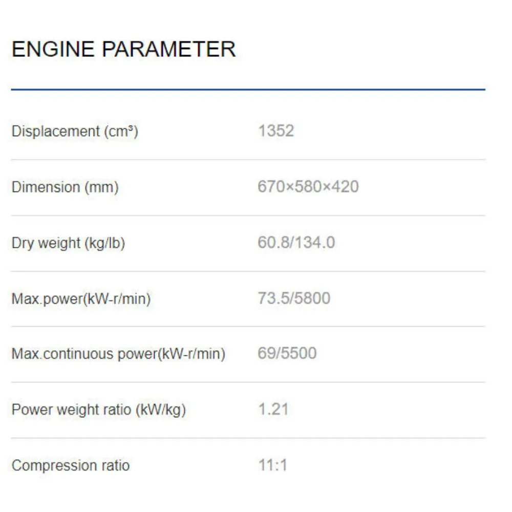 محركات مكبس الطائرات 170 مل - 1417 مل 10.2 كيلو وات - 8.5 كيلو وات مناسبة لمختلف الطائرات، حسب الطلب #3