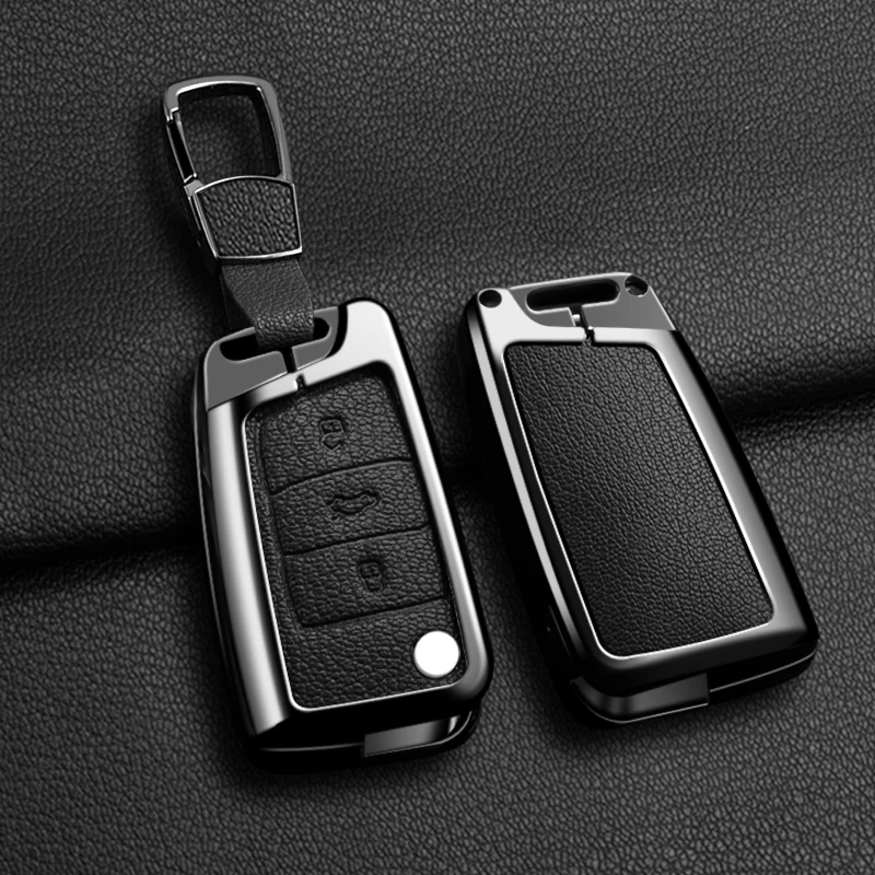 Zinc Alloy Car Key Case Cover For Volkswagen VW Golf 7 Gti Mk7 Touran Skoda Octavia 3 Superb Karoq Kodiaq Seat Leon Mk3 Ateca