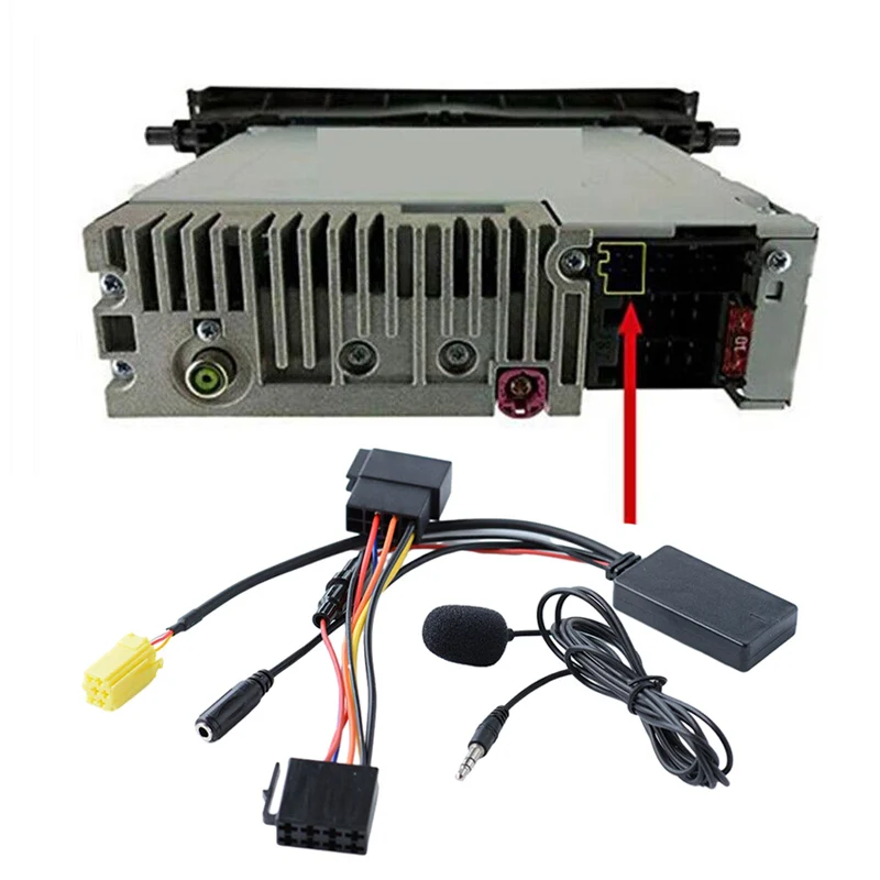Simplify your driving experience with this easy to install Wireless 6Pin Audio Adapter for Car Compatible devices