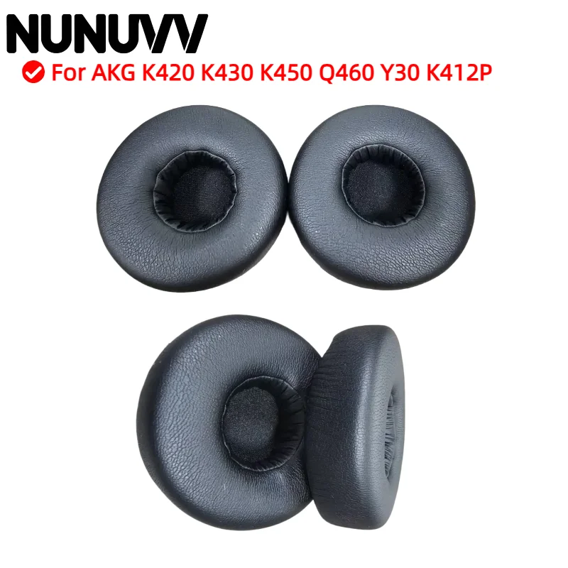 

NUNUVV Ear Pads For AKG K420 K430 K450 Q460 Y30 K412P Headphone Replacement Leather Pads High Quality Foam Pads