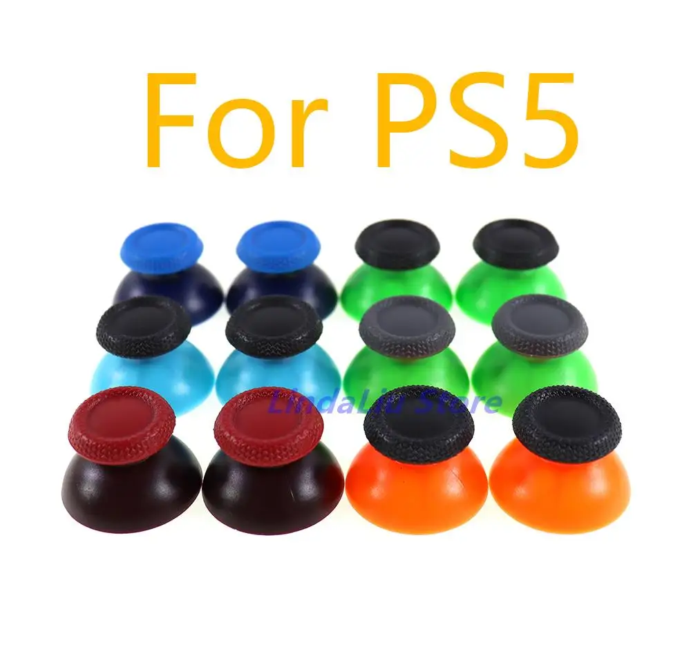 30 قطعة/الوحدة الفطر كاب ثلاثية الأبعاد عصا التحكم التناظرية عصا غطاء استبدال ل بلاي ستيشن PS5 تحكم Thumbstick غطاء غطاء مزدوج اللون
