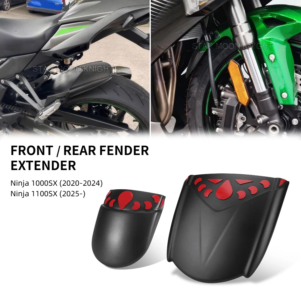 Ninja1000SX Rear Fender Extender For Kawasaki Ninja 1000SX 2020-2024 Ninja 1100SX 2025- Motorcycle Front Mudguard Splash Guard