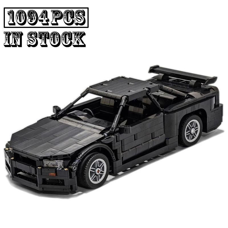 

New Skyline R34 (1:15) 2 Fast 2 Furious Supercar Racing Car Vehicle Sport Model Buiding Block Bricks Toys for Kid Birthday Gifts