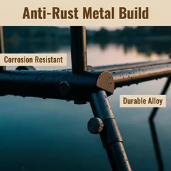 Hirisi Rod Pod ajustable retráctil para pesca de carpas