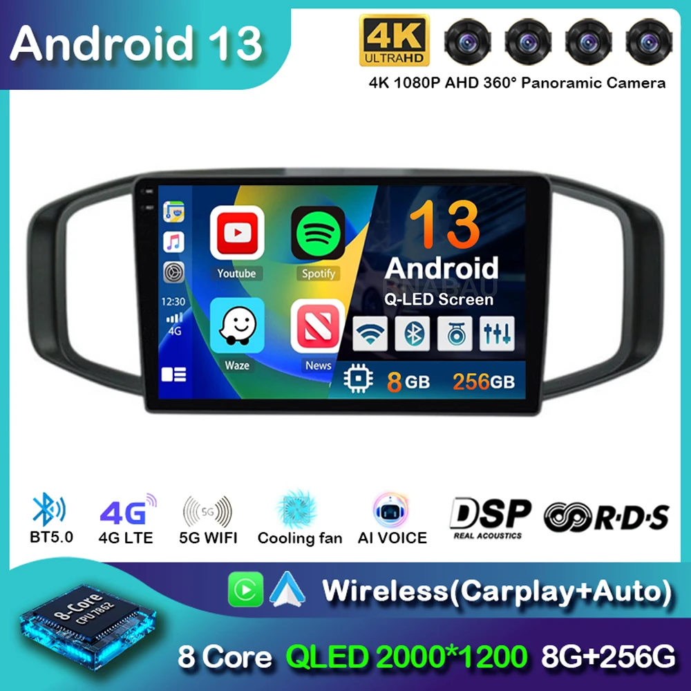 

Android 13 Carplay Wifi+4G DSP Car Radio For Morris Garages MG3 2017 2018 2019 Multimedia Video Player GPS Navigation Head Unit