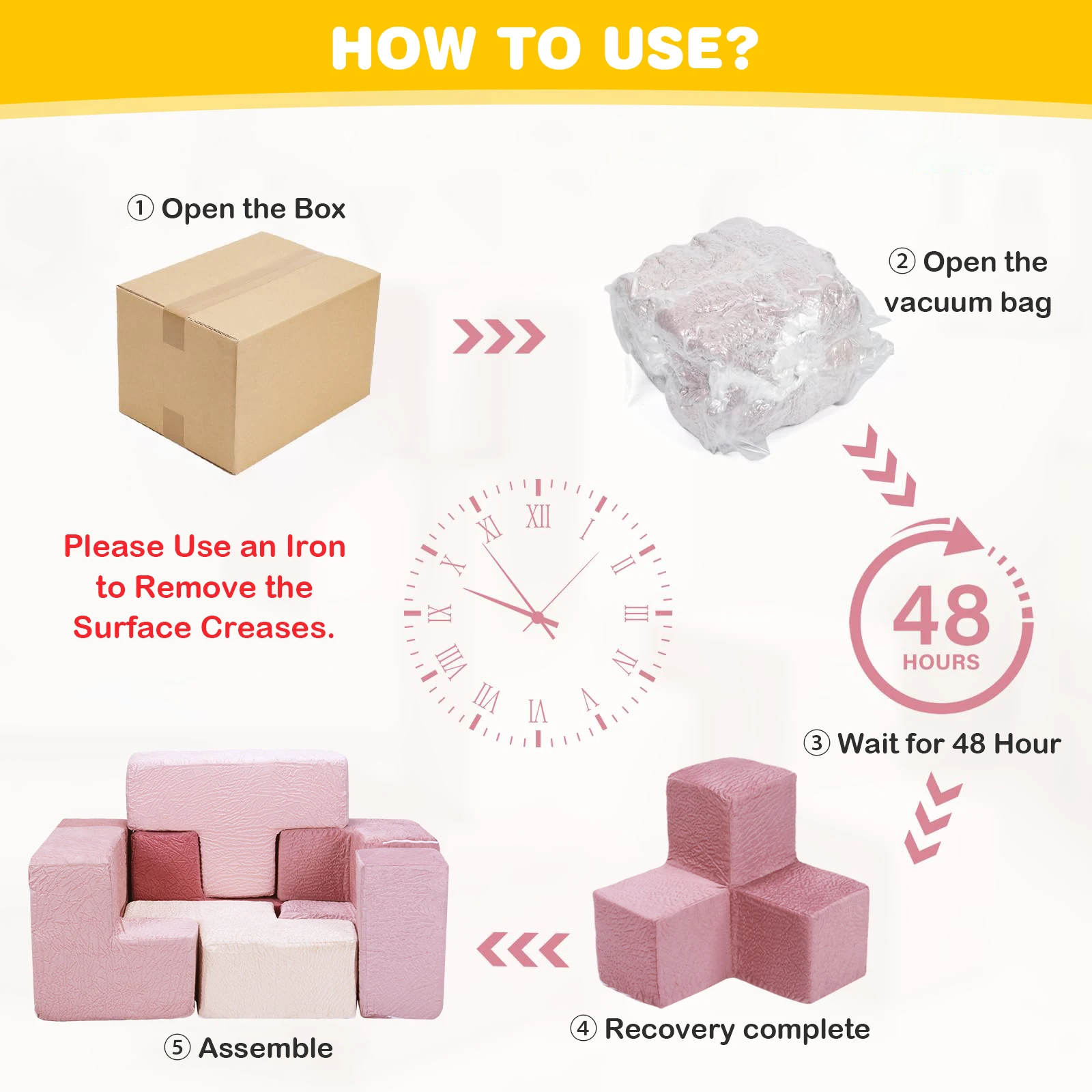 

Набор из 7 эластичных губчатых подушек для малышей, моющиеся, износостойкие, для детской комнаты, игровой зоны, мебели для детской спальни