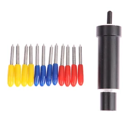 1PCS Holder And 12pcs Deep Point Blade Vinyl Cutter For Cricut Maker 3/Cricut Explore 3/Explore Air For Cricut Cutting