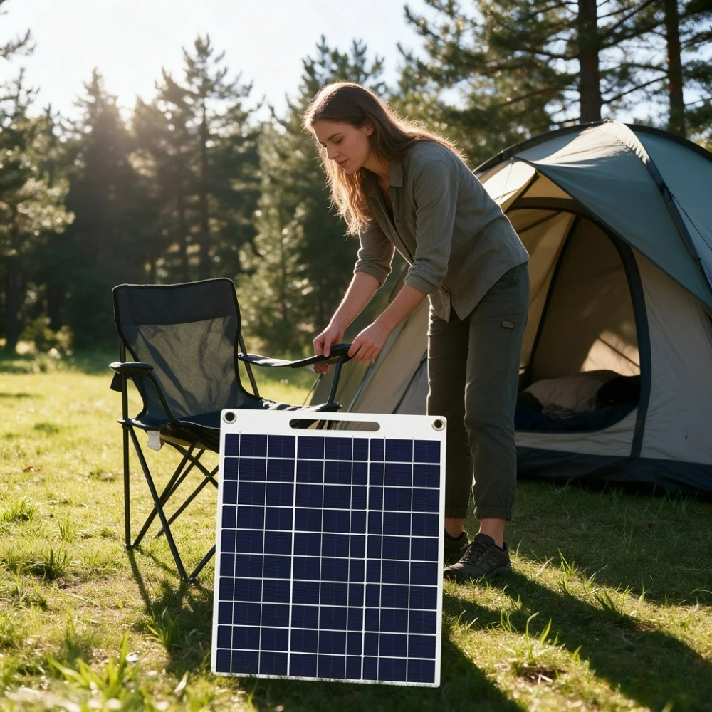 15W 20W Water Resistant Portable Solar Charger 5V Dual USB Fast Charging Outdoor Solar Panel for Camping Hiking RV Cycling