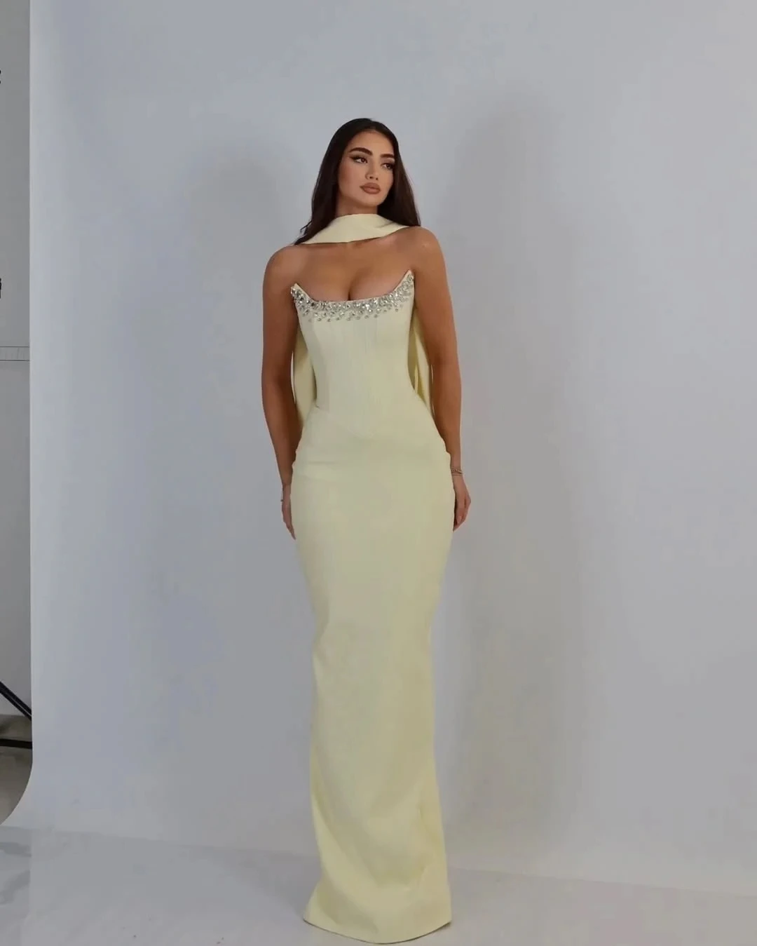 

ZHUISHU 2025 Saudi Arabia Mermaid Prom Evening Dresses Strapless Beadings Night Party Dress 2025 Cocktail Prom Gowns Customized