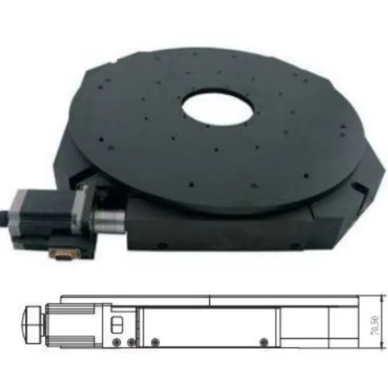 Xmsj-400WS-H High Precision Motorized Rotary Stage Aluminum Alloy Construction Custom Bearings 360 Optical Rotation For Laser