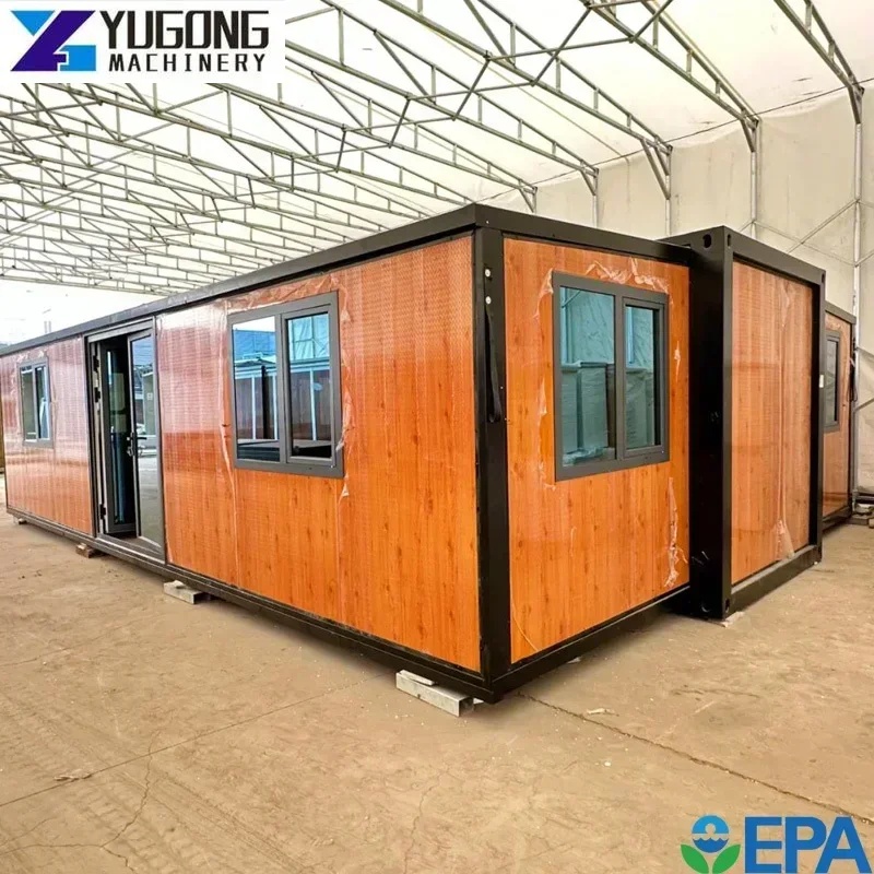 China Gable Roof Standard Pre Fab Container House 20ft Portable Expandable Customized Folding Simple Home Container Houses Sale