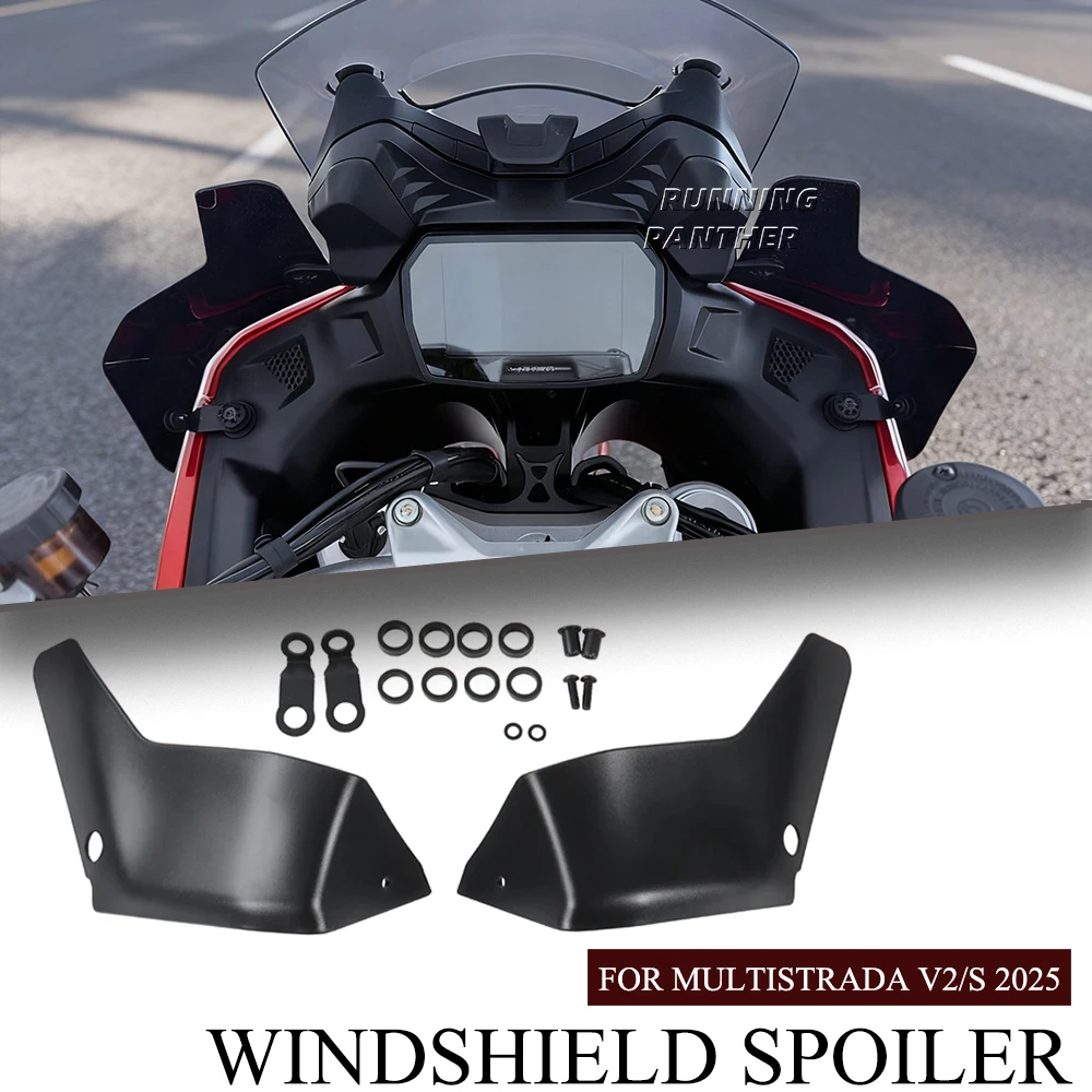 

New motorcycle accessories windshield spoiler side baffle ABS material FOR DUCATI MULTISTARDA V2/S 2025- ﻿