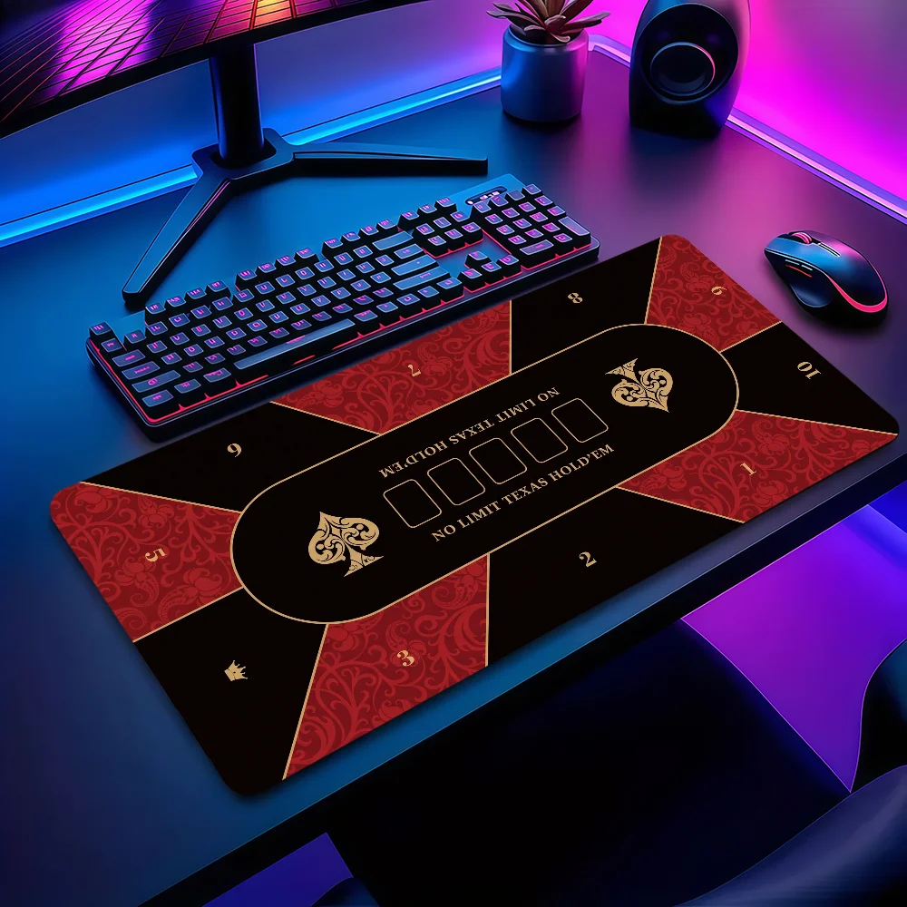 Texas Hold em table Poker Cool Mouse Pad Non-slip Thickened MousePad Large Writing Lockedge Office Student Gaming Cushion
