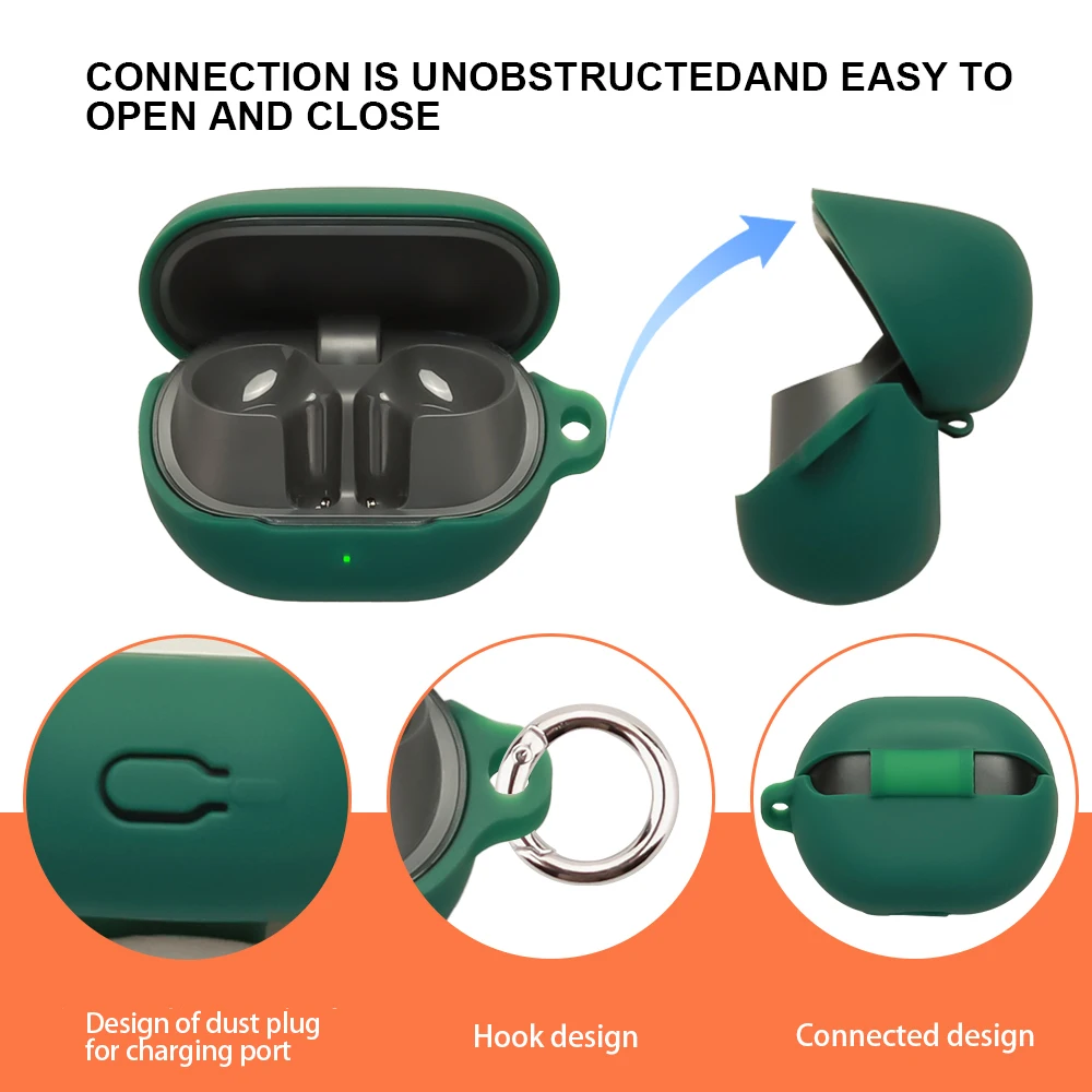 For SoundPeats Air6 HS Wireless Earbuds cover Silicone Soft case for SoundPeats Air 6 HS Shockproof Shell Case Protective Sleeve